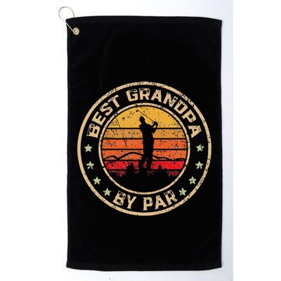 Best Grandpa By Par FatherS Day Golf Golfing Golf Towel