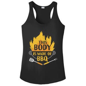 Bbq Griller Barbecue This Body Is Made Of Bbq Meaningful Gift Ladies PosiCharge Competitor Racerback Tank