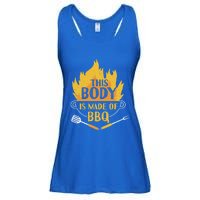 Bbq Griller Barbecue This Body Is Made Of Bbq Meaningful Gift Ladies Essential Flowy Tank