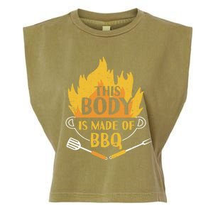 Bbq Griller Barbecue This Body Is Made Of Bbq Meaningful Gift Garment-Dyed Women's Muscle Tee