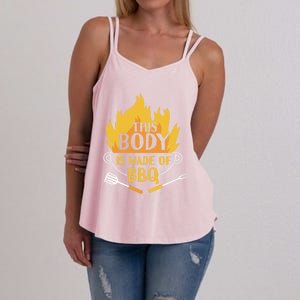 Bbq Griller Barbecue This Body Is Made Of Bbq Meaningful Gift Women's Strappy Tank