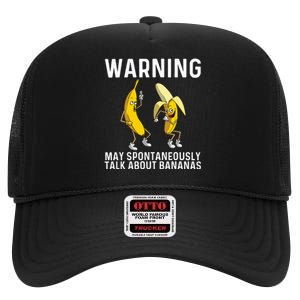 Banana Gift Banana Fruit Lover High Crown Mesh Back Trucker Hat