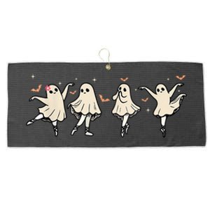 Ballet Ghost Ballet Dancer Spooky Dance Teacher Halloween Cool Gift Large Microfiber Waffle Golf Towel