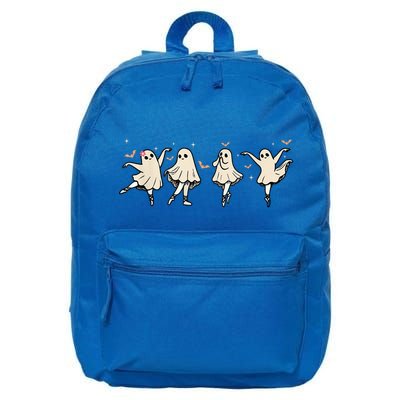 Ballet Ghost Ballet Dancer Spooky Dance Teacher Halloween Cool Gift 16 in Basic Backpack