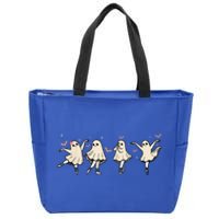 Ballet Ghost Ballet Dancer Spooky Dance Teacher Halloween Cool Gift Zip Tote Bag