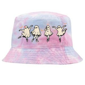 Ballet Ghost Ballet Dancer Spooky Dance Teacher Halloween Cool Gift Tie-Dyed Bucket Hat