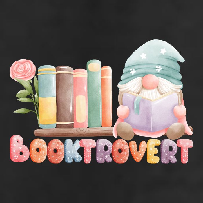 Booktrovert Gnome Book Lovers Gnome Reading A Book Cute Adult Drive Performance Visor