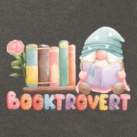 Booktrovert Gnome Book Lovers Gnome Reading A Book Cute Cotton Canvas Backpack