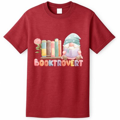 Booktrovert Gnome Book Lovers Gnome Reading A Book Cute T-Shirt