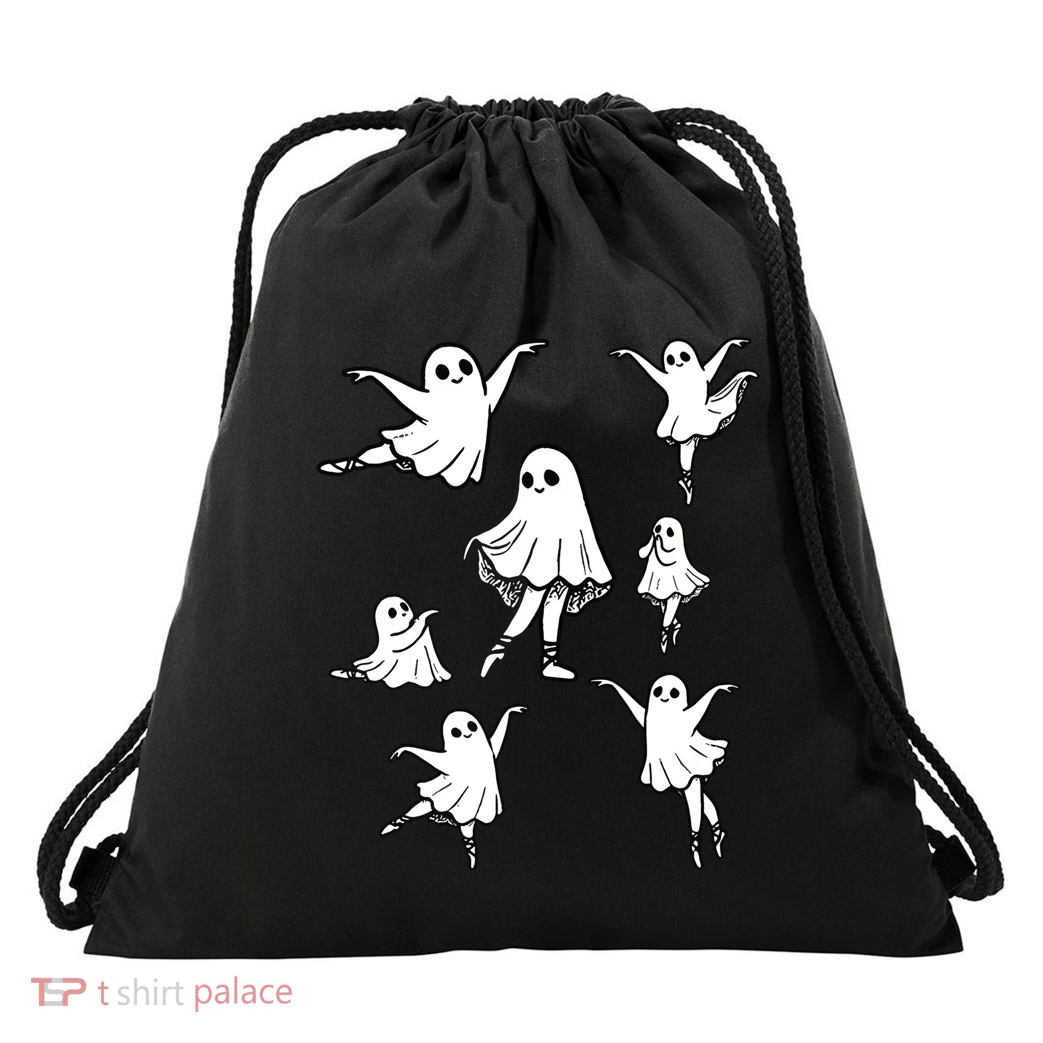 Ballet Ghost Ballet Dancer Spooky Dance Teacher Halloween Drawstring Bag