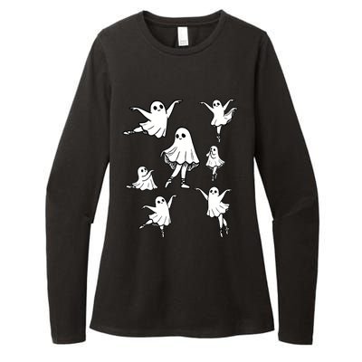 Ballet Ghost Ballet Dancer Spooky Dance Teacher Halloween Womens CVC Long Sleeve Shirt