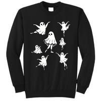 Ballet Ghost Ballet Dancer Spooky Dance Teacher Halloween Tall Sweatshirt