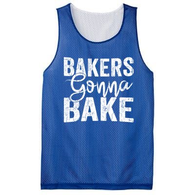 Baker Gonna Bake Funny Baking Cookie Crew Bake Lover Graphic Gift Mesh Reversible Basketball Jersey Tank