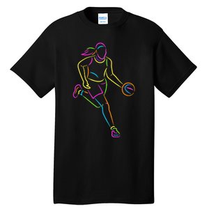 Basketball Girl Bball Women Basketball Tall T-Shirt