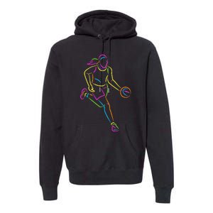 Basketball Girl Bball Women Basketball Premium Hoodie