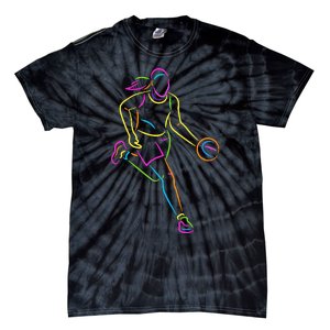 Basketball Girl Bball Women Basketball Tie-Dye T-Shirt