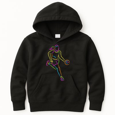 Basketball Girl Bball Women Basketball Kids Hoodie