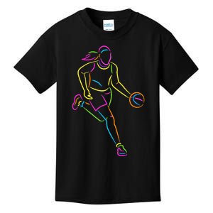 Basketball Girl Bball Women Basketball Kids T-Shirt