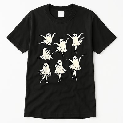 Ballet Ghost Ballet Dancer Spooky Dance Teacher Halloween Tall T-Shirt