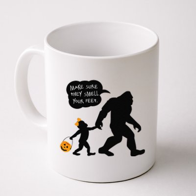 Baby Girll Bigfoot Smell My Feet Halloween Coffee Mug