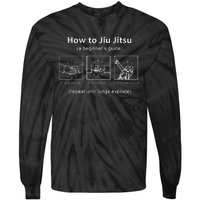 BJJ Gifts Beginner Jiu Jitsu Guide Funny Brazilian Jiu Jitsu Tie-Dye Long Sleeve Shirt