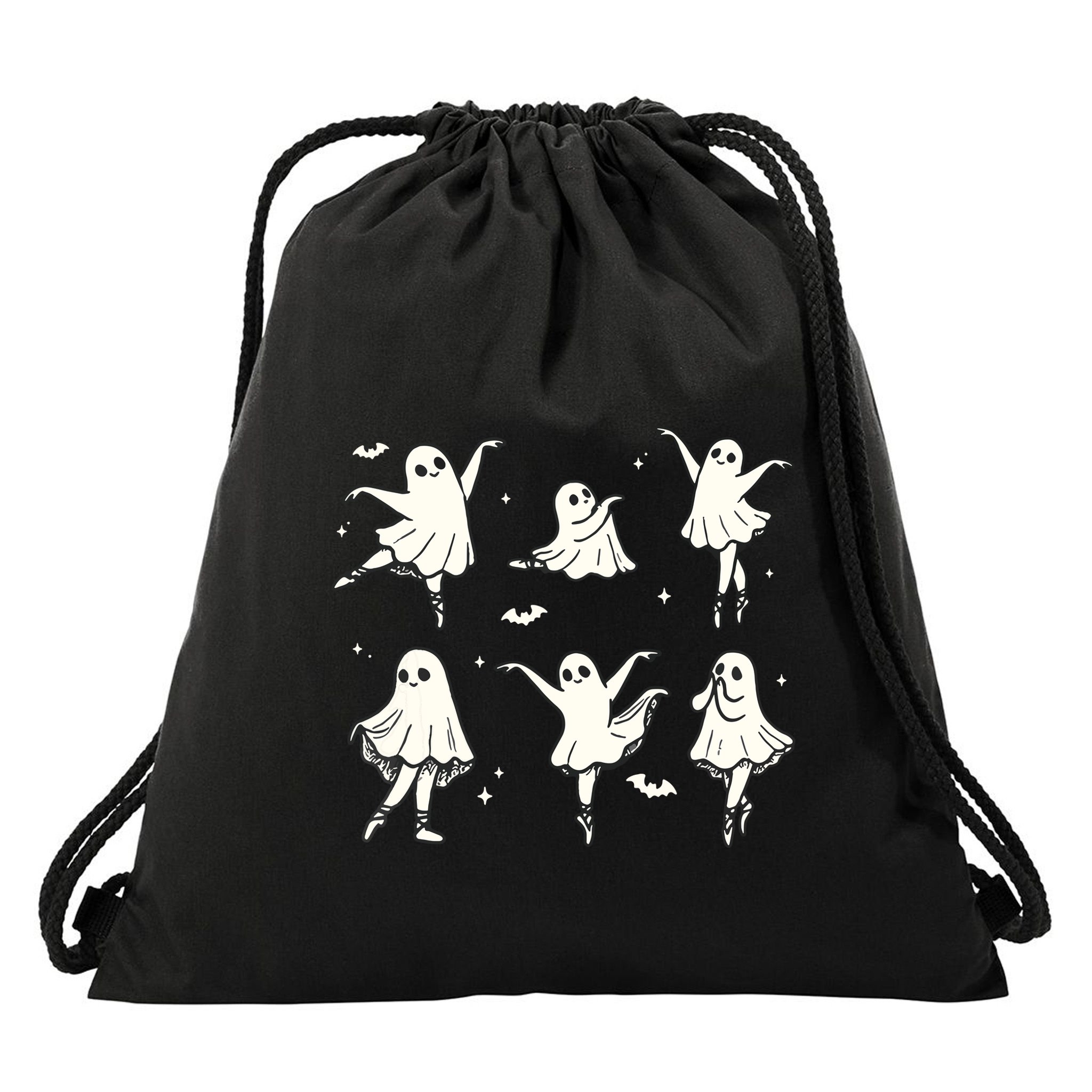 Ballet Ghost Ballet Dancer Spooky Dance Halloween Drawstring Bag