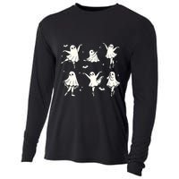 Ballet Ghost Ballet Dancer Spooky Dance Halloween Cooling Performance Long Sleeve Crew