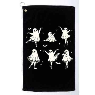 Ballet Ghost Ballet Dancer Spooky Dance Halloween Platinum Collection Golf Towel