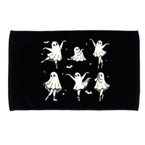 Ballet Ghost Ballet Dancer Spooky Dance Halloween Microfiber Hand Towel