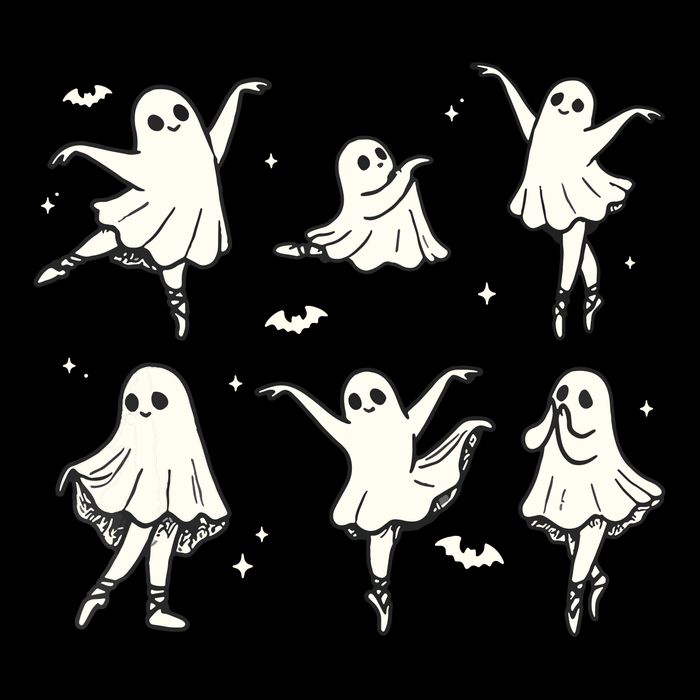 Ballet Ghost Ballet Dancer Spooky Dance Halloween Wool Snapback Cap