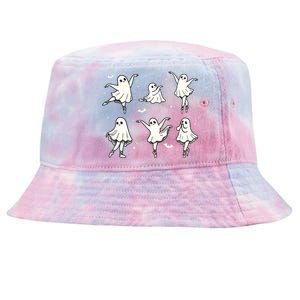 Ballet Ghost Ballet Dancer Spooky Dance Halloween Tie-Dyed Bucket Hat