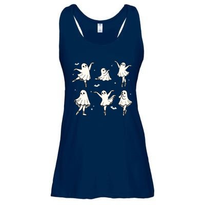 Ballet Ghost Ballet Dancer Spooky Dance Halloween Ladies Essential Flowy Tank