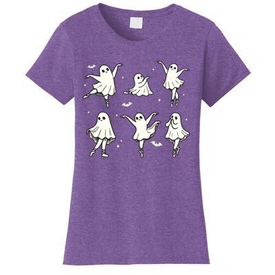 Ballet Ghost Ballet Dancer Spooky Dance Halloween Women's T-Shirt