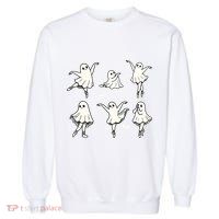 Ballet Ghost Ballet Dancer Spooky Dance Halloween Garment-Dyed Sweatshirt
