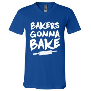 Bakers Gonna Bake Baking Cool Gift Baker Pastry Chef Funny Gift V-Neck T-Shirt