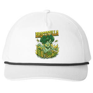 Broccozilla Giant Broccoli Attacking City Snapback Five-Panel Rope Hat