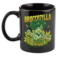 Broccozilla Giant Broccoli Attacking City 11oz C Handle Ceramic Mug