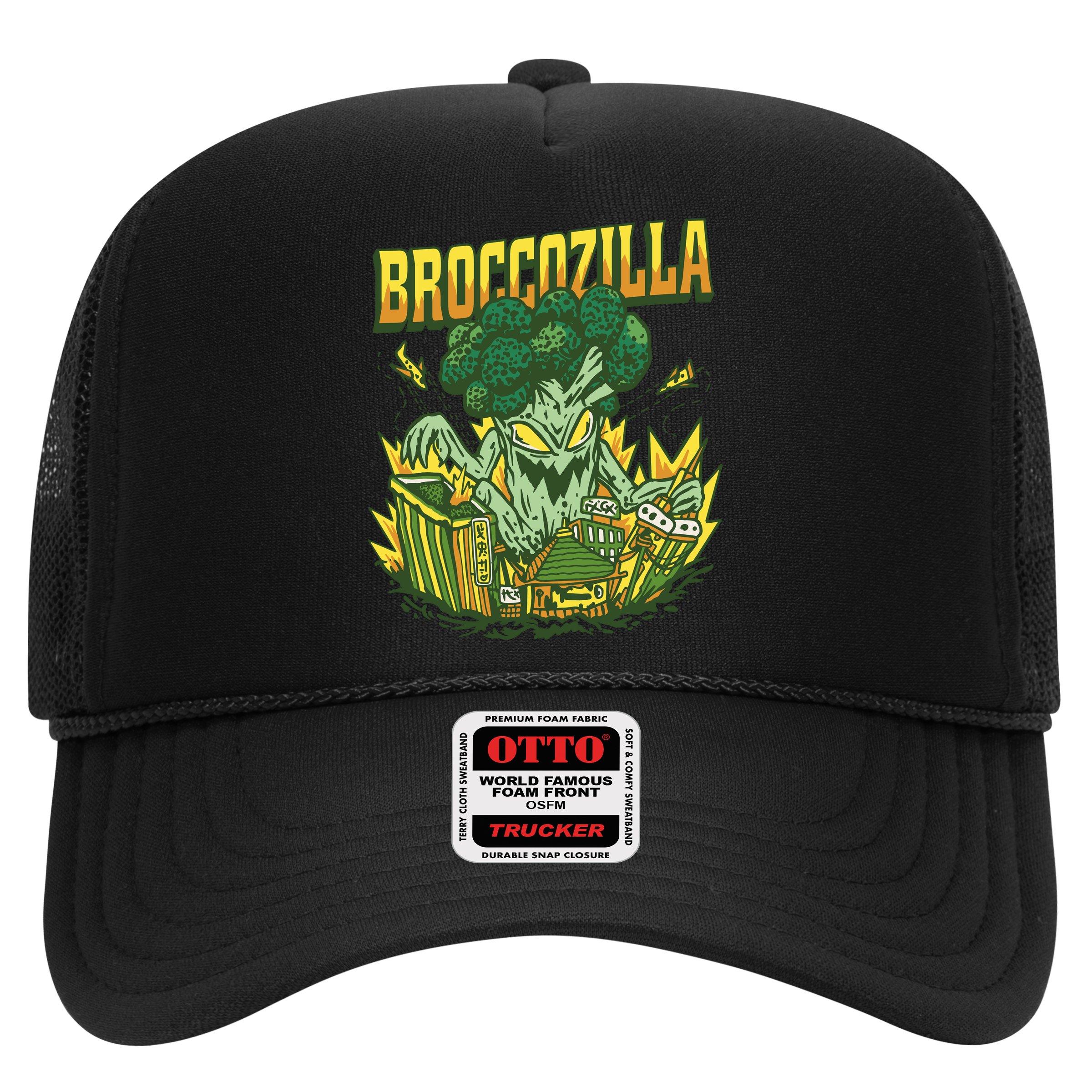 Broccozilla Giant Broccoli Attacking City Hat