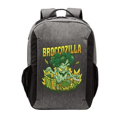Broccozilla Giant Broccoli Attacking City Vector Backpack