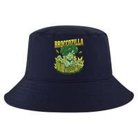 Broccozilla Giant Broccoli Attacking City Cool Comfort Performance Bucket Hat