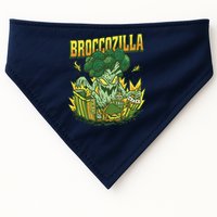 Broccozilla Giant Broccoli Attacking City USA-Made Doggie Bandana