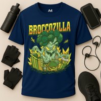 Broccozilla Giant Broccoli Attacking City Cooling Performance Crew T-Shirt