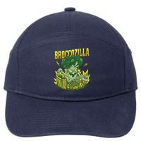 Broccozilla Giant Broccoli Attacking City 7-Panel Snapback Hat