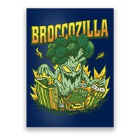 Broccozilla Giant Broccoli Attacking City Poster