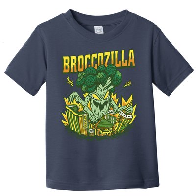 Broccozilla Giant Broccoli Attacking City Toddler T-Shirt