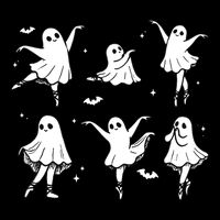 Ballet Ghost Ballet Dancer Spooky Dance Halloween Impact Tech Backpack