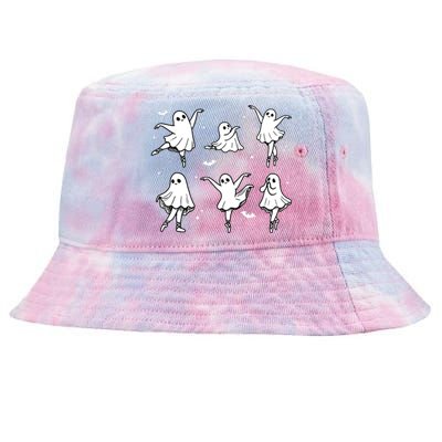 Ballet Ghost Ballet Dancer Spooky Dance Halloween Tie-Dyed Bucket Hat