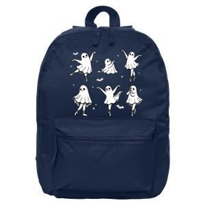 Ballet Ghost Ballet Dancer Spooky Dance Halloween 16 in Basic Backpack