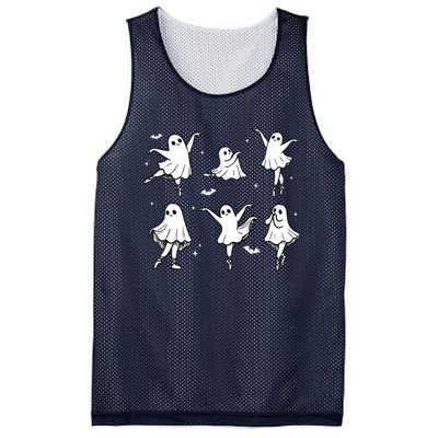 Ballet Ghost Ballet Dancer Spooky Dance Halloween Mesh Reversible Basketball Jersey Tank