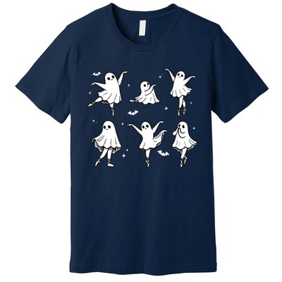 Ballet Ghost Ballet Dancer Spooky Dance Halloween Premium T-Shirt